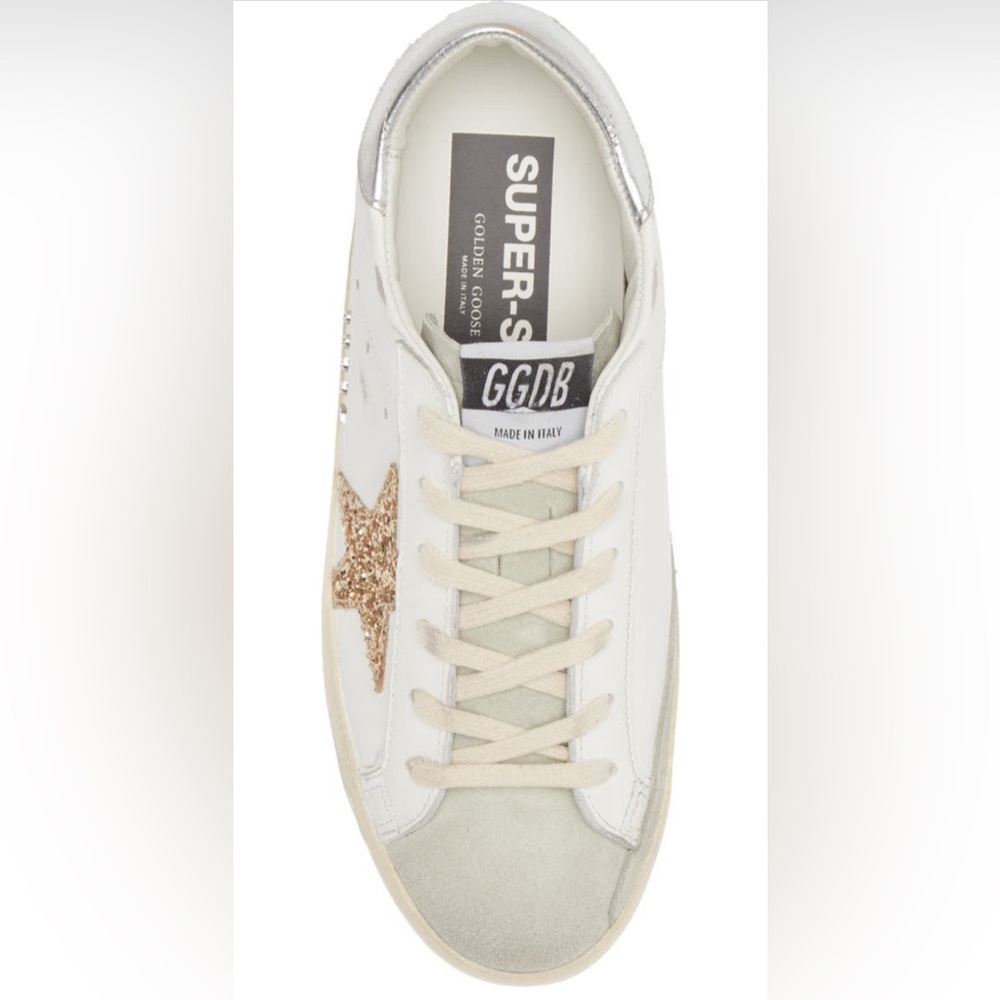 Golden Goose
Superstar Leather Glitter Low-Top Sneakers size 37/7